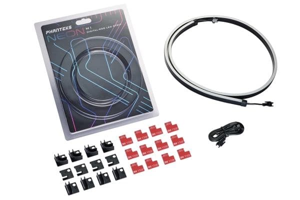 Phanteks PH-NELEDKT_M1 - Systemhusbelysning (LED) - atlasksort - 1 m