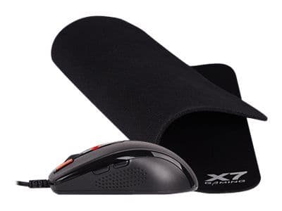 A4Tech X-7120, Molempikätinen, USB A-tyyppi, 2000 DPI, 3 ms, Musta