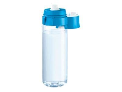 Brita Fill&Go, Veden suodatuspullo, 0,6 L, Sininen, Läpinäkyvä