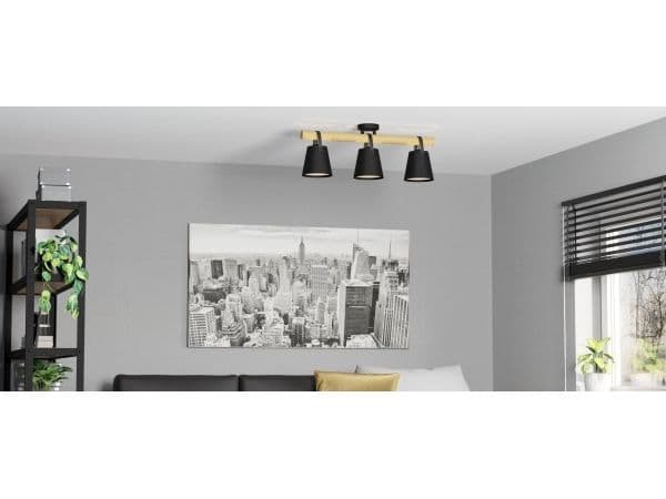 EGLO BOYLE LOFT 3xE27 sort/EG FSC