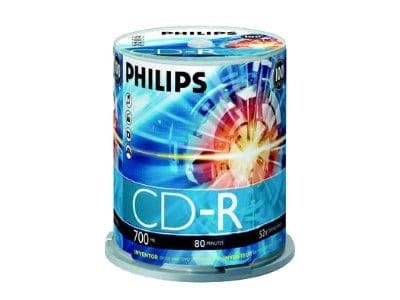 Philips CR7D5NB00 - 100 x CD-R - 700 MB (80min) 52x - spindel