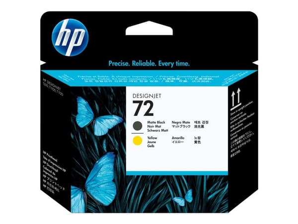 Printhoved HP 72 C9384A, Sort/Gul