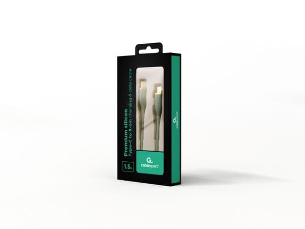 Cablexpert Premium - Lightning-kabel - USB-C hann til Lightning hann - 1.5 m - midnattgrønn - formstøpt, data & lading