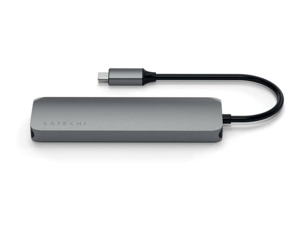 "Satechi USB-C Multiport Pro - Space Grey" - avaruusharmaa