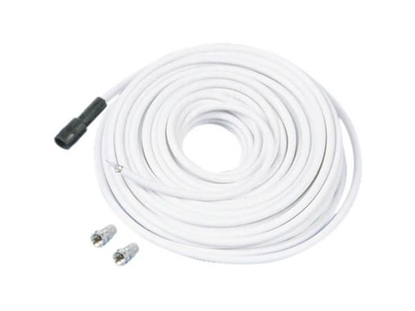 Telestar SKYCABLE 100, 10 m, Rett, Rett, Hvit, 75 O, Polyvinylklorid (PVC)