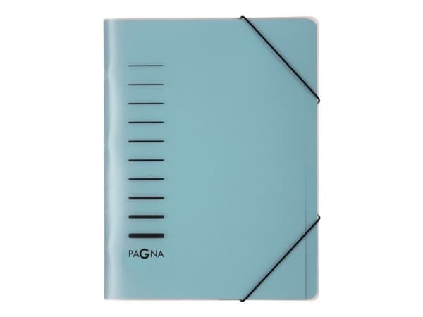 Pagna 40056-02, Project folder, A4, Polypropylen (PP), Blå, Portrett, Elastisk bånd