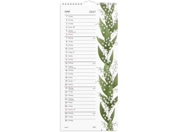 Väggkalender Blommor 2027