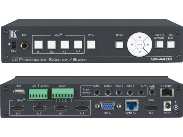 Kramer VP-440X - A/V-svitsjer / skalerer / HDBaseT-omformer