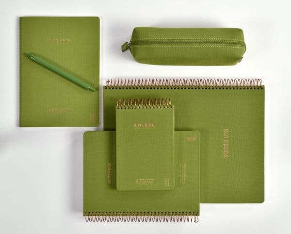 KOZO Notatbok A5 2-pk Sand / Olive