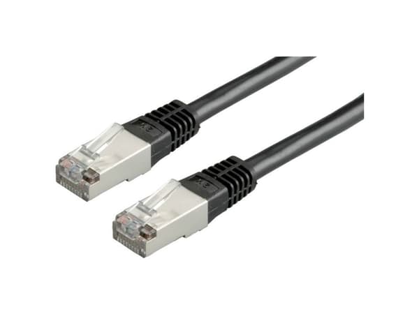 VALUE S/FTP (PiMF) Patch Cord Cat.6, black 10 m, Musta