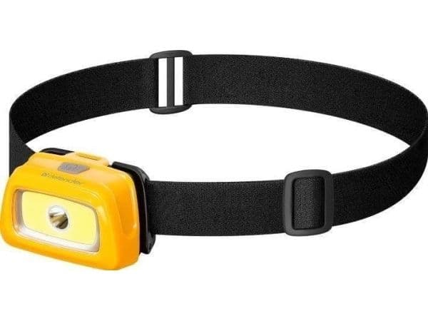 Defender FL-03 lommelykt, LED + COB, 3 moduser, hodelykt