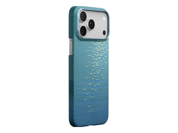 PITAKA Ultra-Slim MagSafe-etuiet til iPhone 17 Pro Max lucid blue
