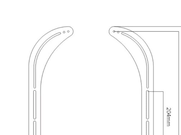 Sinox One soundbar ophængssæt. Sort