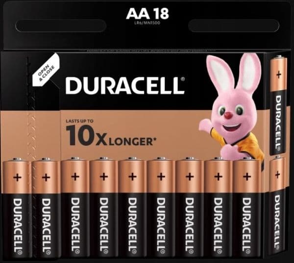 Duracell Basic alkaliska batterier 18 st (AA)