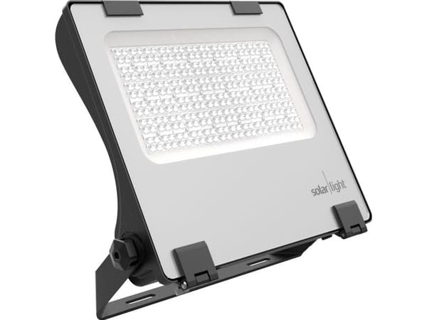 Santana Floodlight 200W 26100LM 4000K 90Gr Linser, Sort Hus 1,5m Kabel