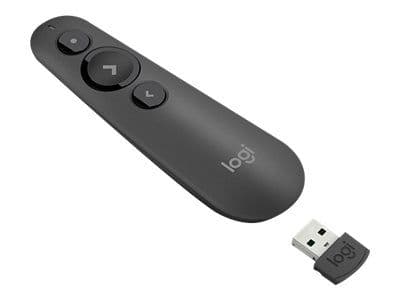 Logitech R500s - Presentationsfjärrkontroll - 3 knappar - grafit