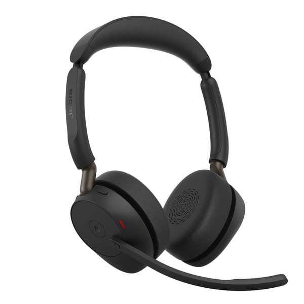 Jabra Evolve3 65 MS Stereo - Headset - på örat - Bluetooth - trådlös, kabelansluten - USB-C via Bluetooth-adapter, USB-C - Optimerat för Microsoft ...
