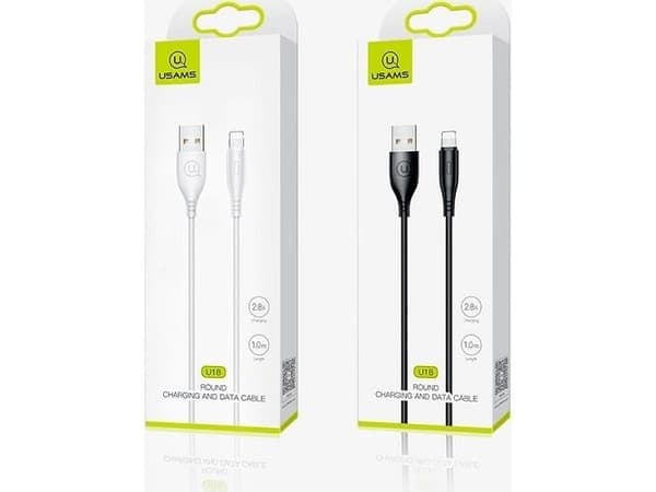 Usams USB-A - Lightning USB-kaapeli 1 m musta (SJ266USB01)