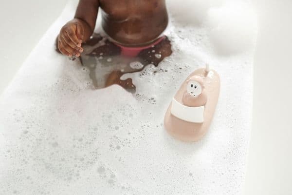 Matchstick Monkey Bathtime Playset Dusty Pink