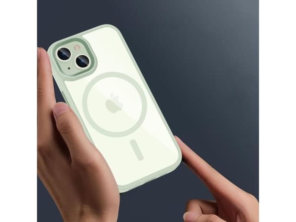 Tech-Protect MagMat MagSafe iPhone 15-skal - clear green