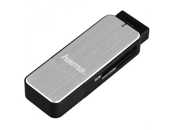 Hama - Kortleser (MMC, SD, microSD, SDHC, microSDHC, SDXC, microSDXC) - UHS Class 1 - USB 3.0