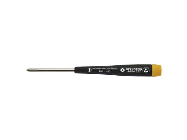 BERNSTEIN Tools for Electronics 4-624 ESD stjerneskrutrekker PH 1 klinge-lengde 80 mm