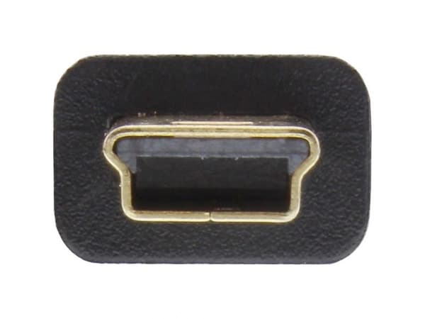 InLine 4043718178698, 5 m, USB A, Mini-USB B, USB 2.0, Hankjønn/hankjønn, Sort