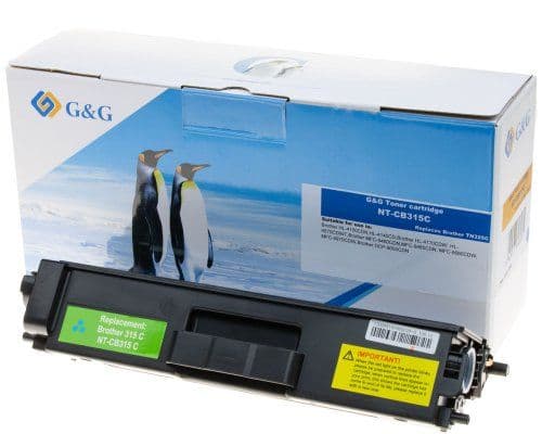 G&G NT-CB315C, 3500 sidor, Cyan, 1 styck