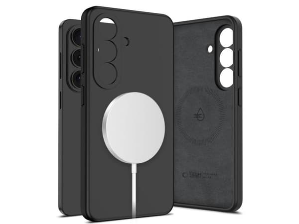 Tech-Protect Silicone MagSafe Case for Samsung Galaxy S26 - Black