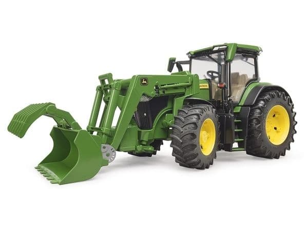 Bruder John Deere 7R 350 tractor with frontloader toy