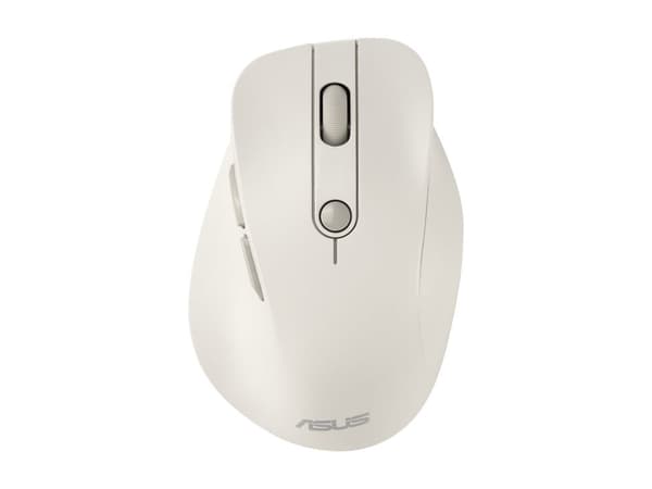 ASUS MD105 MOUSE/MK-WH, Oikeakätinen, RF Wireless + Bluetooth, 2400 DPI, Beige