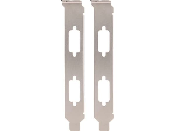 InLine-fäste för montering av 2x 9-polig Sub D St. eller Bu. 2-pack (11109A)