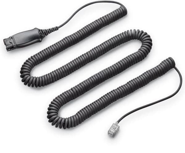 POLY Savi Office S2-telefonkabel, Sort, Hanstik, Hanstik, 1 stk