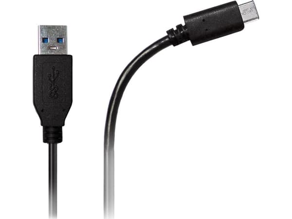 Azuri AZCABUSBC2M-BLK, 2 m, USB A, USB C, Musta