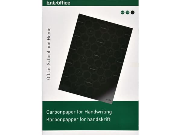 BNT Office karbonpapper A4 10-pack svart