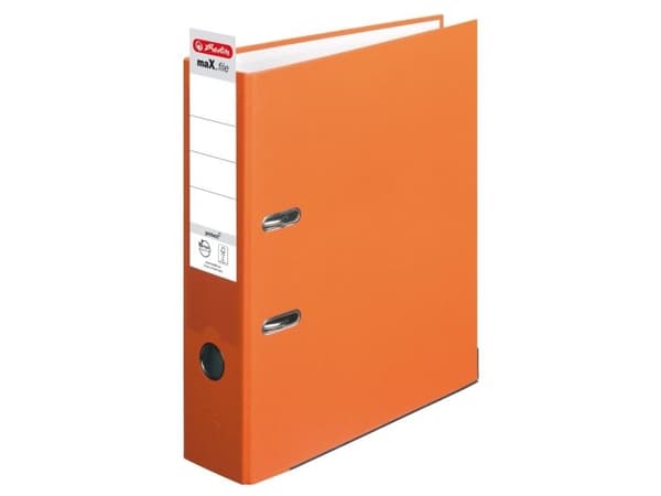 Herlitz maX.file, A4, D-ring, Förvaring, Polypropylen (PP), Orange
