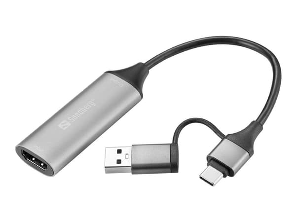 Sandberg HDMI Capture Link to USB-C/A