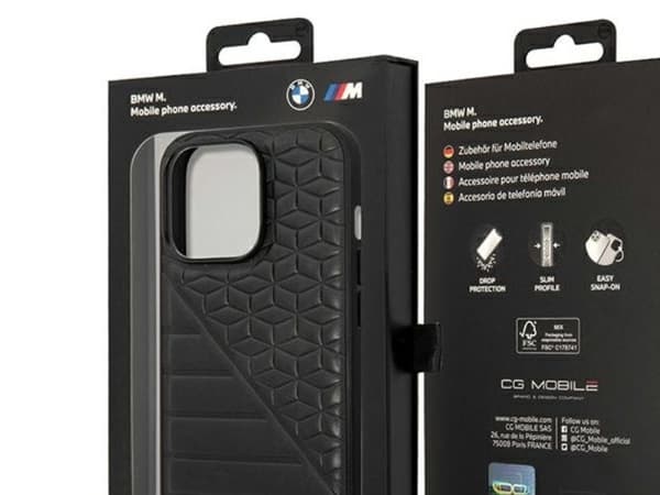 BMW Bi Pattern-deksel for iPhone 14 Pro 6.1" - Svart