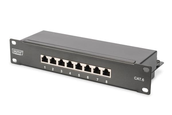DIGITUS - Patch-panel - CAT 6 - STP - RJ-45 X 8 - 1U - 10"