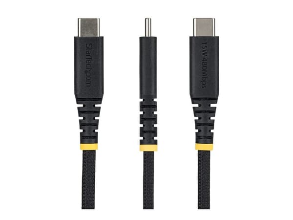 15cm 6in USB-A to USB-C Charging Cable