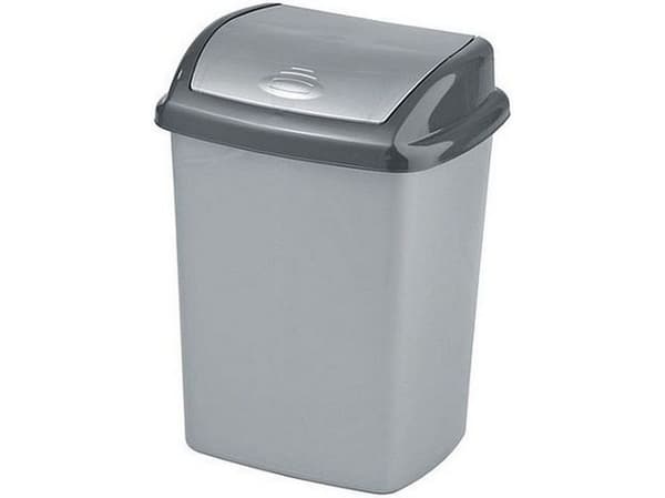 Curver Dominik avfallskärl, fällbart 10L silver (CUR000265)