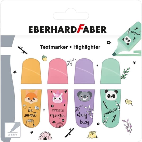 Mini Animal Highlighters, 4 Colors