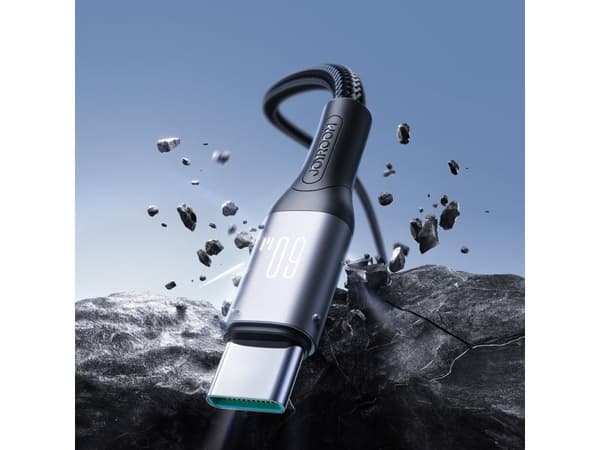 Joyroom USB-C - USB-C 2 m USB-kaapeli Musta (6956116797904)