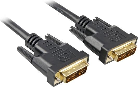 Sharkoon - DVI-kaapeli - dobbeltlink - DVI-D (han) til DVI-D (han) - 2 m