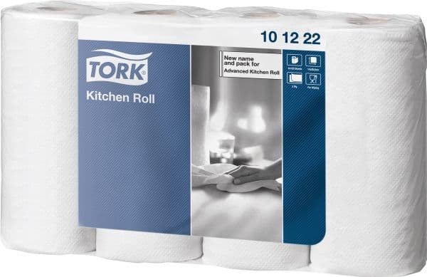Hushållspapper Tork® Advanced Plus, 2-lagers, vit - (32 rullar per kartong)