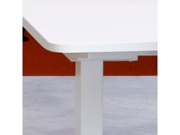 Lyft-/sänkbart bord DNA 180x80 cm vit 2-benig/vit