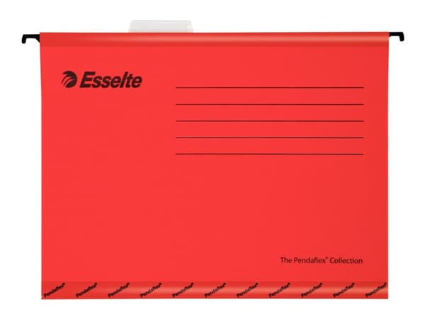 Esselte - Hängfil - expanderar - V-Base - för Folio (216 x 330 mm) - röd