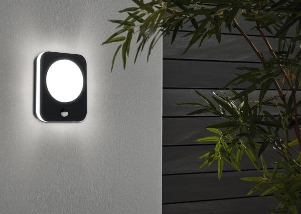 EGLO MADRIZ UDE VÆG SENSOR 2X3,6W 740LM IP44 SORT
