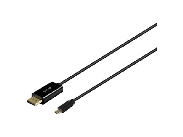 Savio CL-207, 2 m, USB C, 17,28 Gbit/sek, musta