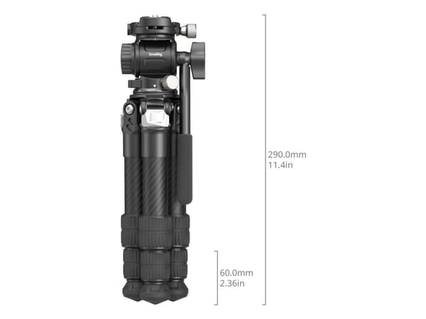 SmallRig 5025, 3 ben, Sort, 43,2 cm, 845 g
